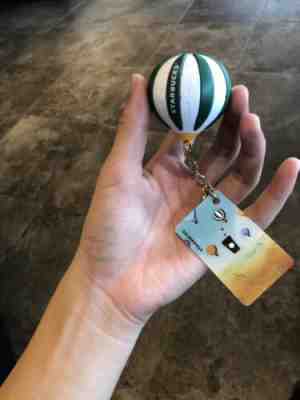 New Starbucks China 2018 Mini Summer Sky MSR Card Set With Keychain - Sold on eBay Jan, 5th 2020 for $21.99