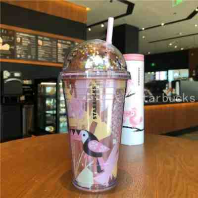 New Starbucks 2018 China Blink Toucan 16oz Plastic Water Bottle - Sold on eBay Jan, 5th 2020 for $29.99