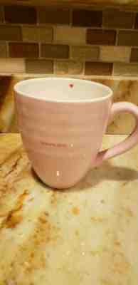 Starbucks Barista 2003 Coffee Mug - Sweetheart / Tesoro Mio - Pink and White - Sold on eBay Jan, 5th 2020 for $21.95