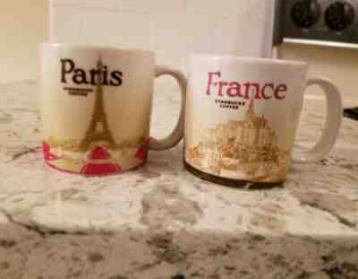 Starbucks  Paris & France Demitasse Small Espresso  Mugs 2012, 2013  Nice!!! - Sold on eBay Jan, 5th 2020 for $19.99