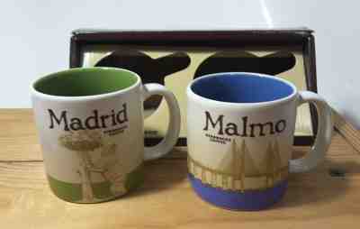 2 Demitasse Starbucks City Mugs 3 oz Global icon city MADRID & MALMO, New - Sold on eBay Jan, 5th 2020 for $25.50