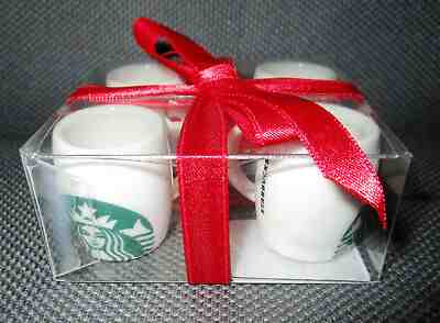2015 Starbucks Coffee Christmas Holiday MINI MUG ornament candy CANE handle htf - Sold on eBay Jan, 5th 2020 for $29.99