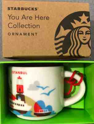 New Istanbul Starbucks You Are Here mug Ornaments - Sold on eBay Jan, 5th 2020 for $20.00