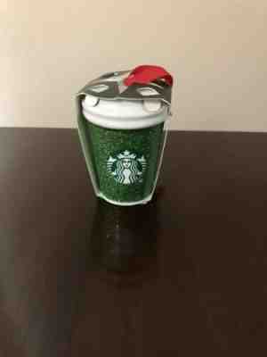 Starbucks 2019 - GLITTER GREEN - Holiday Christmas Ornament - Sold on eBay Jan, 5th 2020 for $15.00