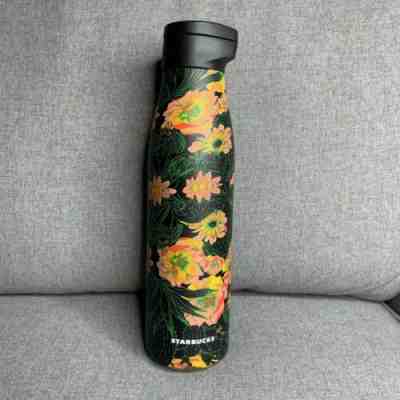 NWT Starbucks 2019 Summer Floral Flower Green Spring Water Bottle 20 oz - Sold on eBay Jan, 5th 2020 for $26.99