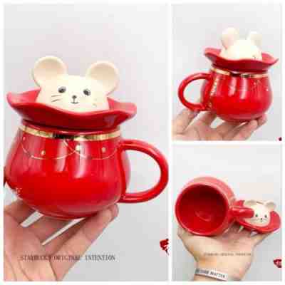 New Starbucks 2020 China Chinese New Year Of Rat 12oz Lucky Bag Red Mug - Sold on eBay Jan, 4th 2020 for $28.99