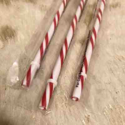 3 Starbucks Reusable Straws Holiday Candy Cane 2018 Sealed New Venti Cold Drink - Sold on eBay Jan, 4th 2020 for $18.99
