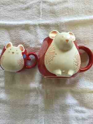 Starbucks New year mug cup Eto Mouse  2020 Japan standard and mini set - Sold on eBay Jan, 4th 2020 for $75.60
