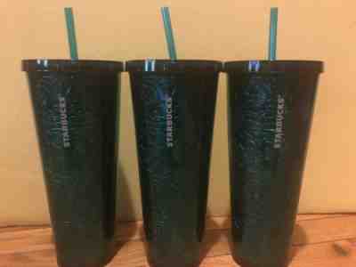 Lot Of 3 Teal Starbucks Coffee Cups Tumblers - Sold on eBay Jan, 4th 2020 for $24.99