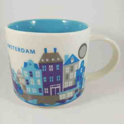 STARBUCKS 2017 Amsterdam You Are Here Collection City Mug Coffee Cup 14oz - Sold on eBay Jan, 4th 2020 for $38.71