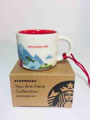 Starbucks 2 oz Espresso You Are Here YAH Mug Ornament Mini Cup Washington - Sold on eBay Jan, 4th 2020 for $17.99