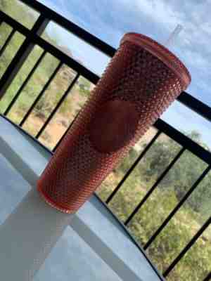 New Starbucks Collectible  Pink Holo Textured 24 Ounce Tumbler - Sold on eBay Jan, 4th 2020 for $27.00