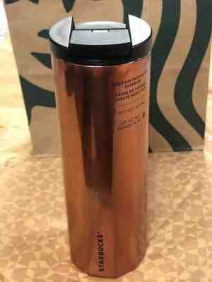 Brand New Starbucks 2019  Rose Gold Hot Tumbler for Holidays - Sold on eBay Jan, 4th 2020 for $15.50