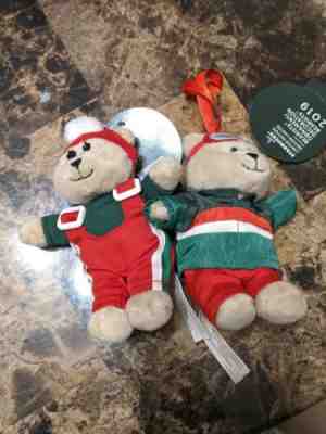 New LE Starbucks 2019 Merry Christmas Gift Bearista Bear Ornaments Set Of Two - Sold on eBay Jan, 4th 2020 for $55.00