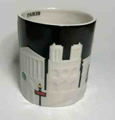 Starbucks Paris Relief Mug Eiffel Tower France Louvre Metro Seine Black White - Sold on eBay Jan, 4th 2020 for $43.00