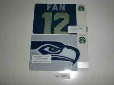Starbucks Seattle Seahawks 2013 & 2014 card - Sold on eBay Jan, 4th 2020 for $16.99