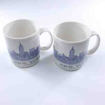 2x Starbucks New York City The Big Apple Coffee Mug 2007 Skyline of New York  - Sold on eBay Jan, 4th 2020 for $39.99