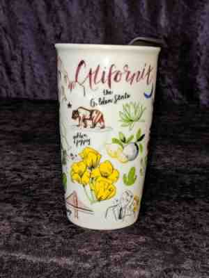 Starbucks California The Golden State 10 oz Ceramic Tumbler w Lid 2016 Mug/ Cup - Sold on eBay Jan, 4th 2020 for $15.75