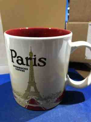 Starbucks Paris Global Icon City Collector Coffee Mug Cup 16 Oz. Rare - Sold on eBay Jan, 4th 2020 for $20.00