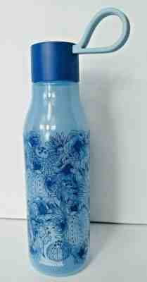 NEW Starbucks Water Bottle Summer 2019 Blue Venti 24oz BPA Free Cactus Desert - Sold on eBay Jan, 4th 2020 for $16.99