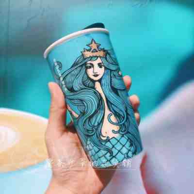 New Starbucks 2018 China Anniversary Deep Sea Siren Double Wall Mug - Sold on eBay Jan, 4th 2020 for $35.00