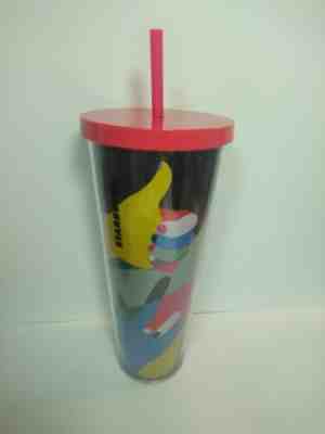 Starbucks 2017 PEACE LOVE Acrylic Cold Cup Tumbler With Straw 24 oz hand signs!! - Sold on eBay Jan, 4th 2020 for $17.99