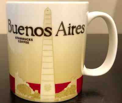 Starbucks Buenos Aires 2013 Coffee Cup Global Icon Collector Series - Sold on eBay Jan, 4th 2020 for $21.00