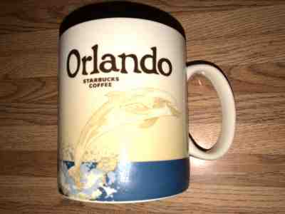Starbucks 2010 Coffee Mug Orlando Dolphin City Collector Series 16 oz RARE HTF - Sold on eBay Jan, 4th 2020 for $34.95