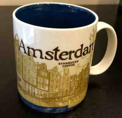Starbucks Amsterdam 2013 Coffee Cup Mug Global Icon Collector Series - Disco'd - Sold on eBay Jan, 4th 2020 for $16.00