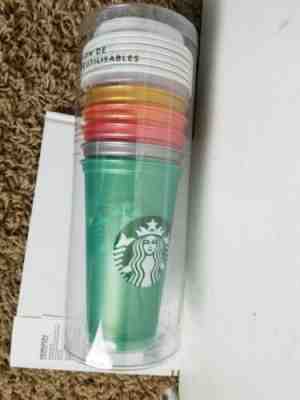 Starbucks Reusable 2018 Shimmery Holiday 6 Pack Hot Drink Collection - Sold on eBay Jan, 4th 2020 for $23.99