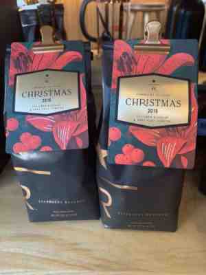 NEW Starbucks Reserve Coffee Beans CHRISTMAS 2019 Two Small Lot 8.8oz Bags SIB - Sold on eBay Jan, 4th 2020 for $56.00