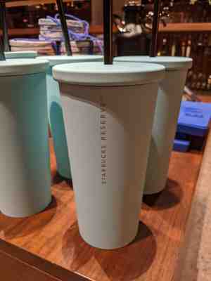 Starbucks Reserve Stainless Steel Cold Cup Matte BLUE Tumbler Straw 16 oz. NEW - Sold on eBay Jan, 4th 2020 for $29.99