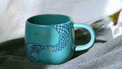 New Starbucks 2018 China Anniversary Abstract Siren Tail Mug - Sold on eBay Jan, 4th 2020 for $29.99