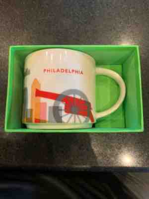 Starbucks PHILADELPHIA You Are Here Coffee Mug 14oz Retired 2015 1st SERIES NIB - Sold on eBay Jan, 4th 2020 for $19.95