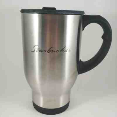 STARBUCKS Double Wall Insulated Stainless Steel Travel Mug Coffee Cup 16oz - Sold on eBay Jan, 3rd 2020 for $26.99
