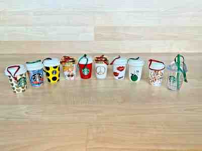 Lot of 10 2015 Starbucks Christmas Cup Ornaments Lot Set Of 10 Coffee Holiday - Sold on eBay Jan, 3rd 2020 for $119.00