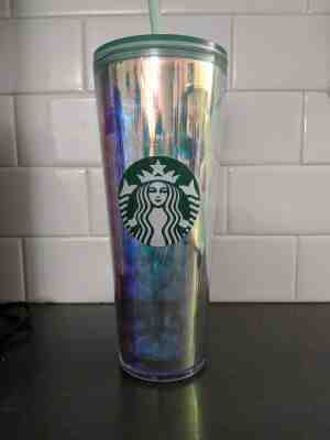 Starbucks Iridescent Mermaid Scales rainbow cold cup  - Sold on eBay Jan, 3rd 2020 for $35.00