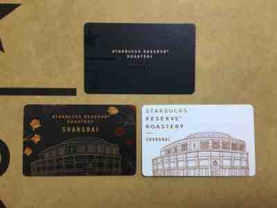 New Starbucks China 2017 Shanghai Reserve Roastery Memorial Gift Card Set Of 3pc - Sold on eBay Jan, 3rd 2020 for $19.99