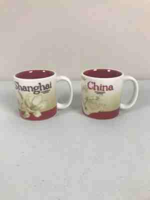 STARBUCKS Limited Edition Espresso Mini Mugs Set CHINA SHANGHAI 3 oz Demitasse - Sold on eBay Jan, 3rd 2020 for $19.95