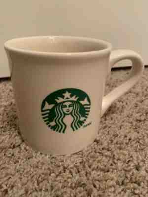 STARBUCKS Coffee Tea Mug Ceramic White Green 2013 14 fl oz  Mermaid Siren Logo - Sold on eBay Jan, 3rd 2020 for $18.00