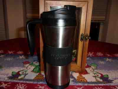 Starbucks Stainless Steel Grip Tumbler With Handle Black Collectible  - Sold on eBay Jan, 3rd 2020 for $21.99