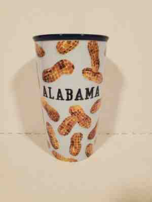 NWT Starbucks Alabama ceramic double wall travel mug tumbler peanuts blue glossy - Sold on eBay Jan, 3rd 2020 for $40.00