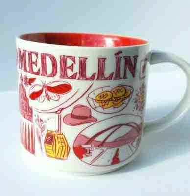 Starbucks MEDELLIN Been There Series Mug - Big 14 oz Rare - Sold on eBay Jan, 3rd 2020 for $24.99