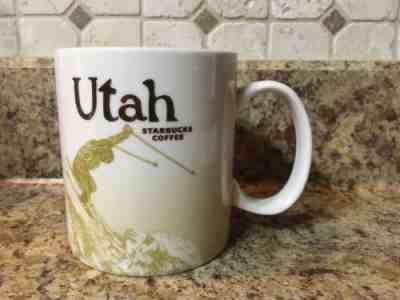 Utah 2012 Starbucks Coffee Mug Downhill Skier & Arches, New With Chip - See Pics - Sold on eBay Jan, 3rd 2020 for $68.00