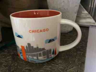 Starbucks You Are Here YAH Collection Chicago 2014 coffee cup mug 14 oz  - Sold on eBay Jan, 3rd 2020 for $20.00