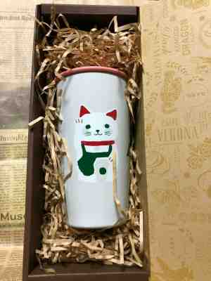 2020 New year Starbucks Japan Stainless cup shape bottle beckoning cat 355ml  - Sold on eBay Jan, 3rd 2020 for $58.00