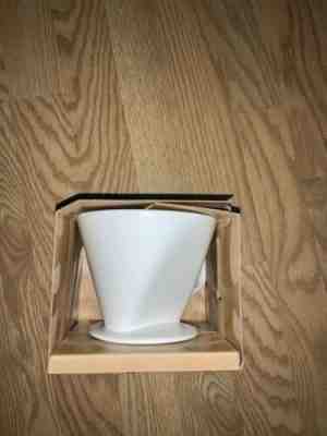 Starbucks Coffee Pour Over Top White Porcelain Cone Drip Mug Ceramic Brewer NEW! - Sold on eBay Jan, 3rd 2020 for $23.50