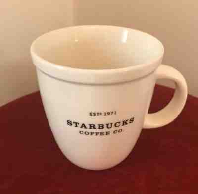 STARBUCKS COFFEE MUG CUP - 2001 Est 1971 Barista IVORY 16 oz - Sold on eBay Jan, 3rd 2020 for $15.00