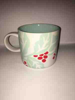 Starbucks Holiday 2018 Mint & Holly Berries Flora Ceramic Coffee Mug 12oz NEW - Sold on eBay Jan, 3rd 2020 for $17.99