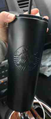 STARBUCKS COLD CUP MATTE BLACK STAINLESS STEEL TUMBLER 24 fl oz - Sold on eBay Jan, 3rd 2020 for $29.99